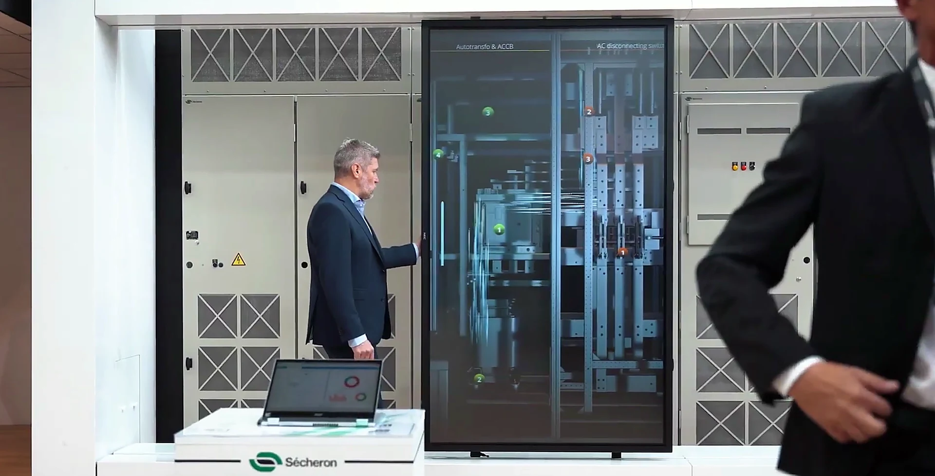 Sécheron interactive digital installation by Amethys Technologies