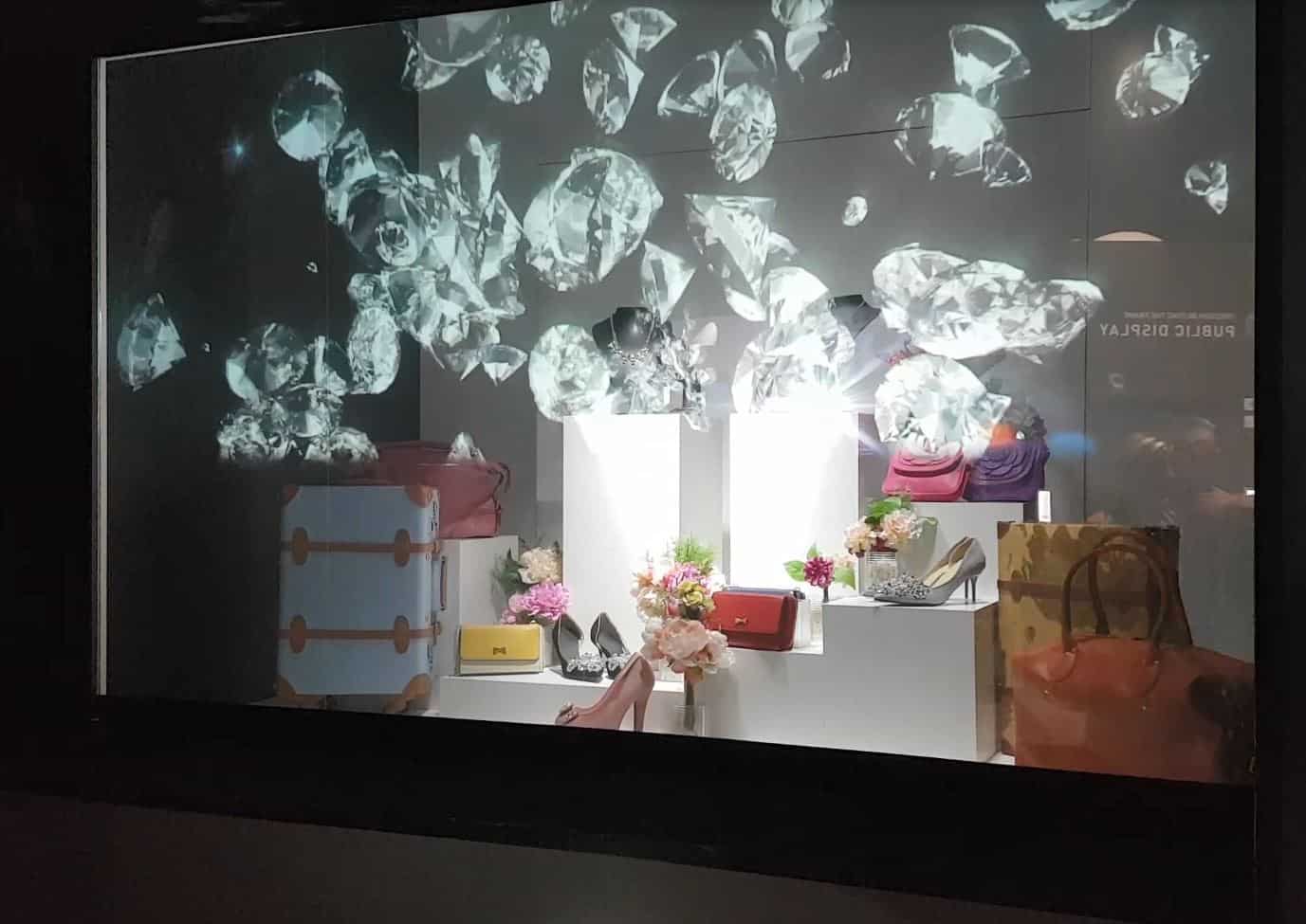 transparent projection holographic projection